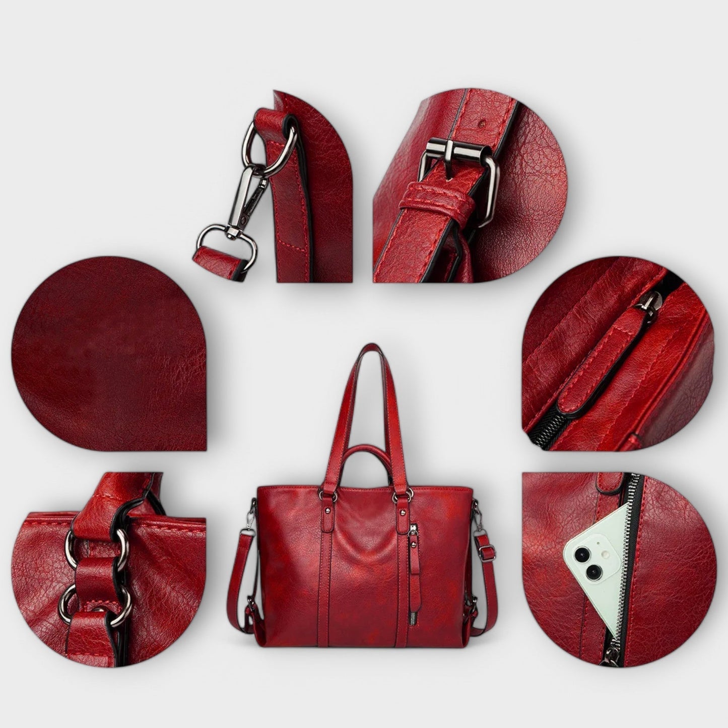 Vallenne™ Large Leather Bag