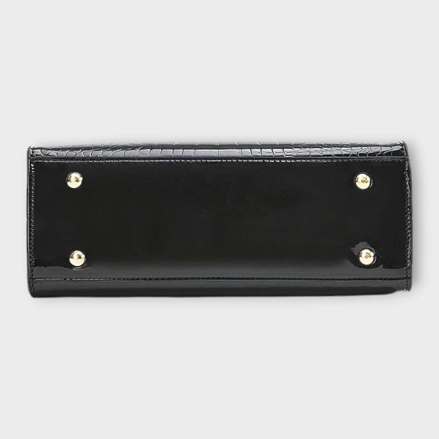 Vallenne™ Glossy Crocodile Pattern Handbag