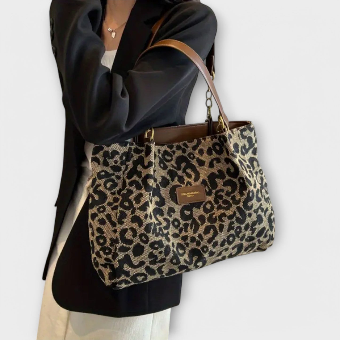 Vallenne™ Leopard Canvas Tote