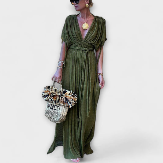 Greek Style Kimono Maxi Dress