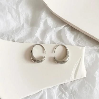 Elegant earrings in gold and silver
