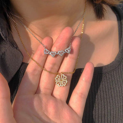 Four-leaf clover necklace
