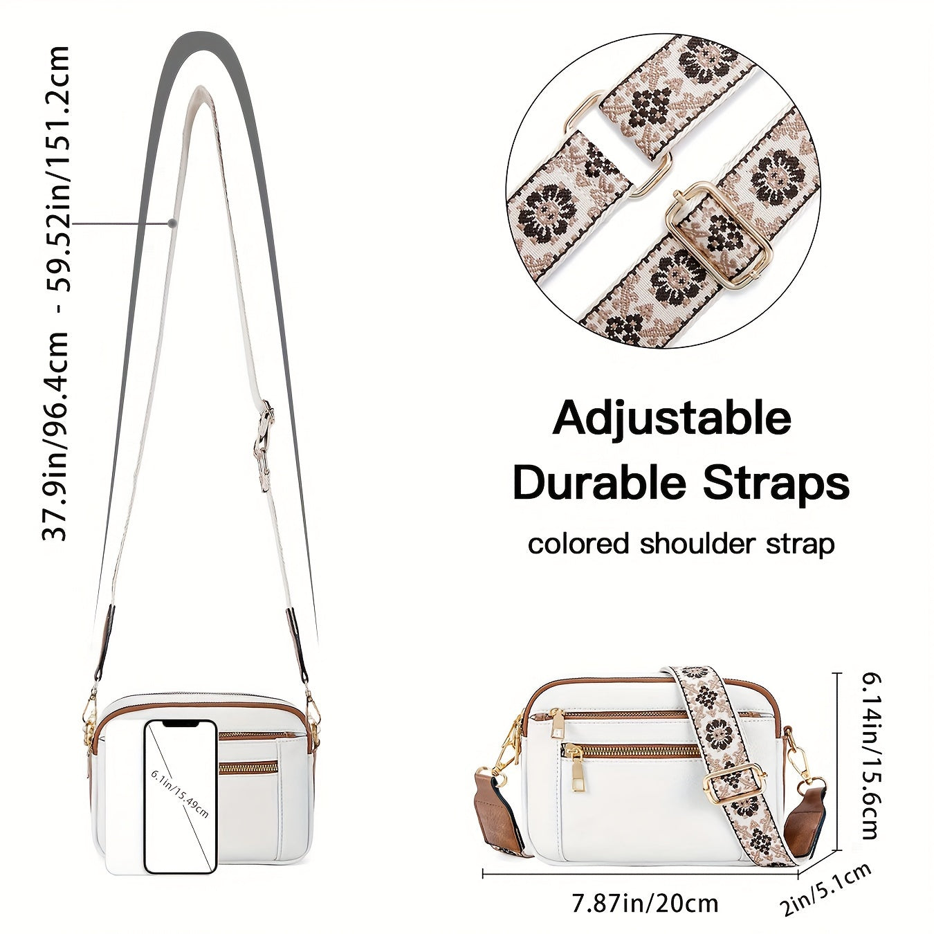 Vallenne™ Crossbody Bag Made of Vegan Leather