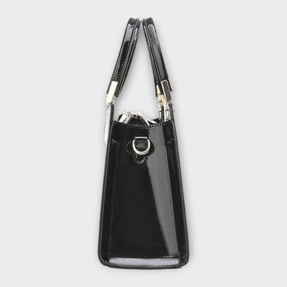 Vallenne™ Glossy Crocodile Pattern Handbag